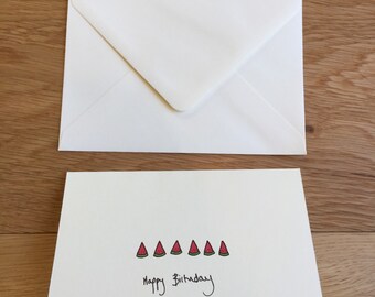Watermelon *2 Birthday Card