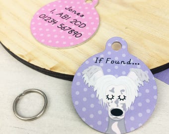 Dog Tag - Chinese Crested Collar Charm - Chinese Crested Name Tag