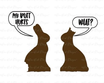 Download Funny Chocolate Easter Bunny Funny Easter Card Bite Me
