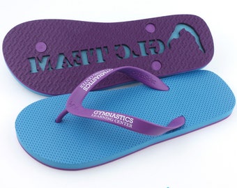Custom Branded Flip Flops - 25 pair bulk listing