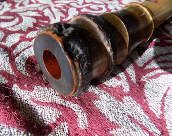 Vintage Japanese Bamboo Shakuhachi, Kinko Ryu, Key of D# 1970's