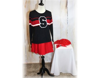 Retro Cheerleader / Vintage Cheerleader / Cheerleader Sweater / Cheerleader Costume-Medium (K69)