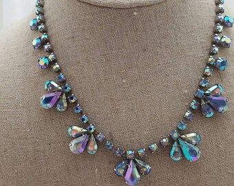 Vintage Iridescent Costume Jewelry Prom Wedding Homecoming FREE SHIPPING
