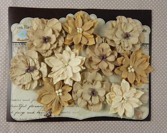 Paper for scrapbooking embellishment flowers
