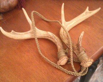 HANDMADE set of rattling deer antlers, easy to transport