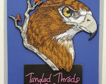 Red-Tailed Hawk, Embroidered Patch 5.2" x 5"