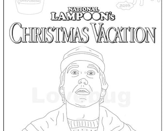 National Lampoons Christmas Vacation Adult Coloring Book Instant Print Download Digital File National Lampoons Christmas Vacation Adult Coloring Book Instant Print Download Digital File