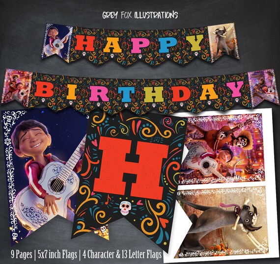 Coco Movie Banner Coco Birthday Banner Coco Movie Party
