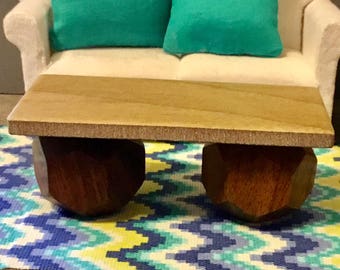 Dollhouse Miniature Modern Coffee Table 1:12 Scale