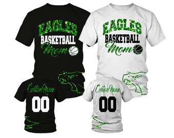 Custom Basketball Mom Shirt w/ Any Team and Mascot. Custom Mascot Shirt