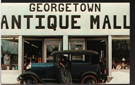 Georgetown Antique Mall + Kentucky + Vintage Souvenir Postcard