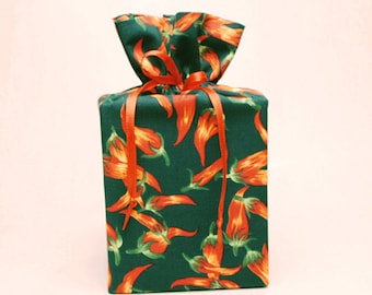 Hot Pepper Kleenex Box Cover Chile Pepper Kleenex Box Cover Hot Pepper Tissue Box Cover Bathroom Accessories Bethroom Decoration.