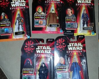 Vintage Star Wars Figurines 1998 lot of 5