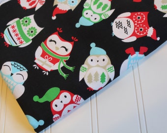 Christmas Owls Fabric Brother Sister Design Studio