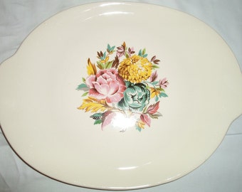 Vintage retro American Limoges china platter Glamour