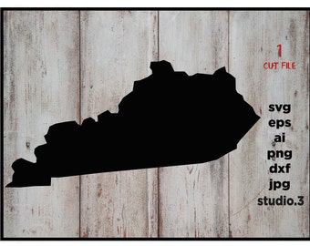Kentucky outline SVG instant download design for cricut or silhouette