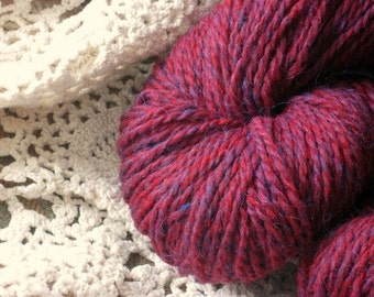 Peace Fleece - Samantha Katya Pink - wool yarn worsted weight knitting yarn, crocheting yarn, wool felting yarn