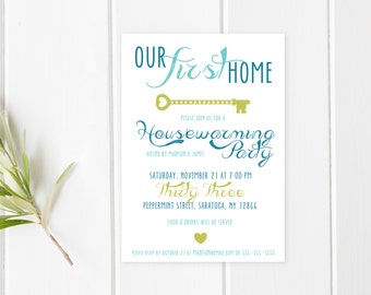 Housewarming Party Invitation Printable Our First Home New Housewarming Party Invitation Printable Our First Home New