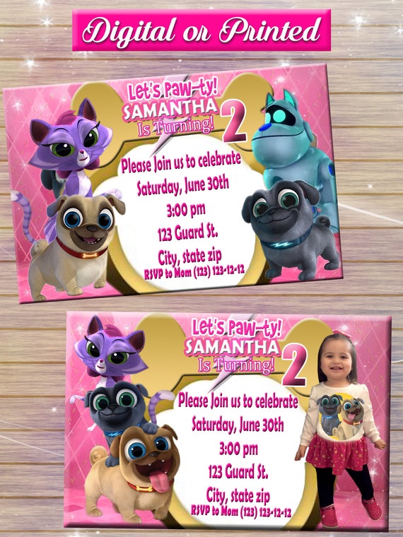 Puppy Dog Pals Invitations 8