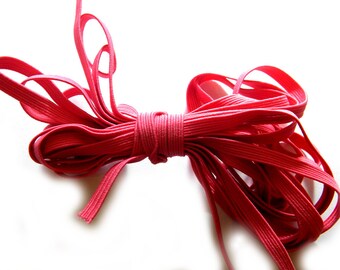 5 Yards 1/4" Light Rose Pink Elastic