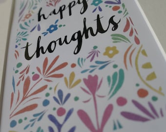 Happy Thoughts wall art