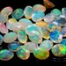 Play of color Natural Ethiopian opal 9x7mm / Faceted opal / 9x7mm opal / Ethiopian opal Faceted