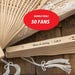 Personalized Rustic Sandalwood Wedding Fans (Pack of 50) Wedding Favors