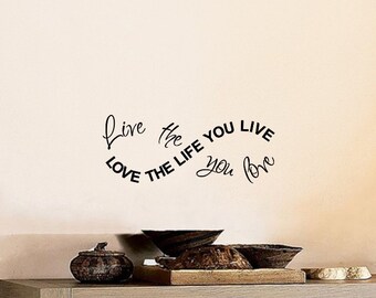 Infinity Love The Life You Live Live The Life You Love Wall Decal Diy Home Decor Infinity Love The Life You Live Live The Life You Love Wall Decal Diy Home Decor