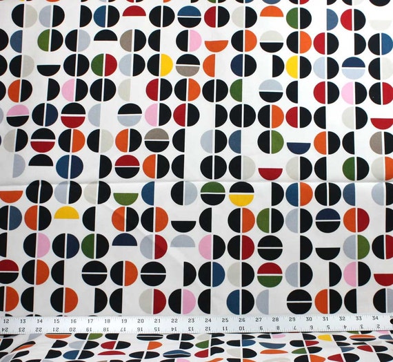 Multiple Color Dots IKEA Canvas Fabric One Yard IKEA Home Decor