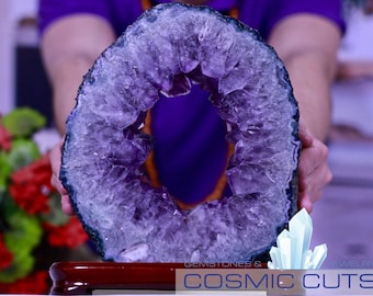 Amethyst Geode Slice With Stand 10.25 BB-24