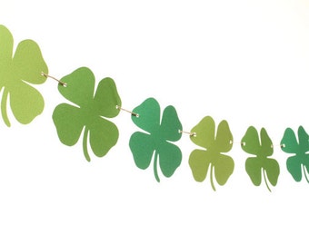 Saint Patrick's Day Garland / Shamrock Garland / Four Leaf Clover Garland / Saint Patrick's Day Banner /