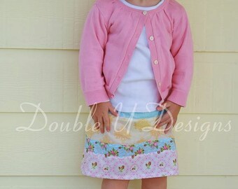 Strip Quilt Skirt pattern - girls' skirt - PDF pattern