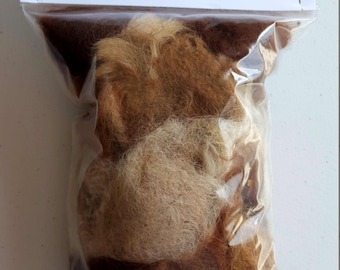 2oz 100% Alpaca fiber for Bird Nesting Balls
