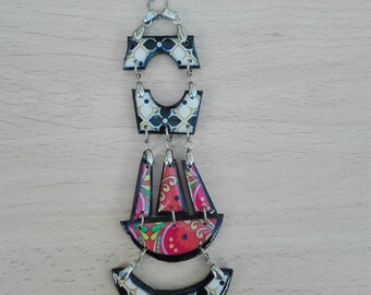 Necklace and pendant wood Casual Boho ethnic