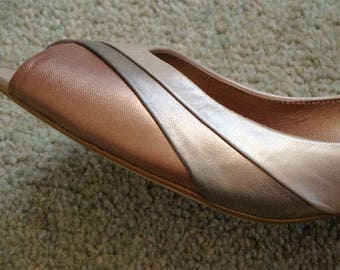 Jones Quality Peep Toe Shoes size 40 (7 uk )