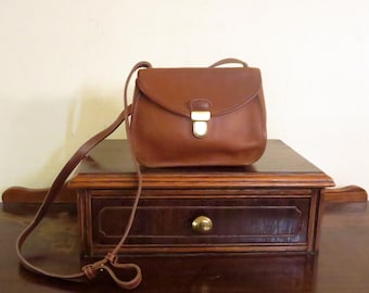 Etsy BDay Sale Coach Ashland Bag In British Tan Leather With Crossbody Strap and Brass Touch Lock Closure - Style No 9914- VGC