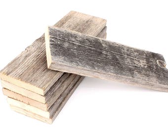 BarnwoodUSA | 100% Reclaimed Wood Plank Bundle For DIY Projects | Pack of 6 | 6inch, 7 inch, 8 inch, 12 inch, 24inch, and more