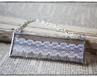 soldered Charm with lace