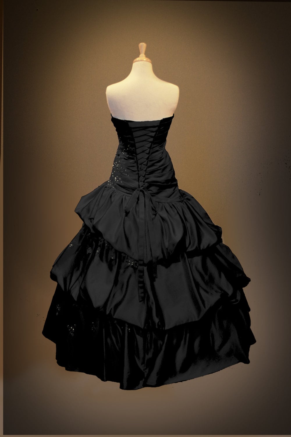 black gothic ball gowns