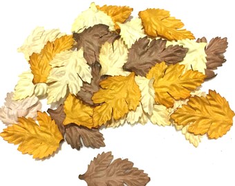 Brown Mix Oak Mulberry Paper Leaves Leaf23