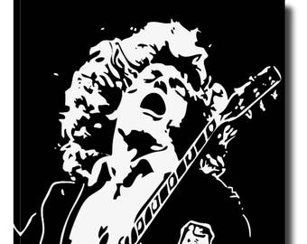 Angus young painting | Etsy