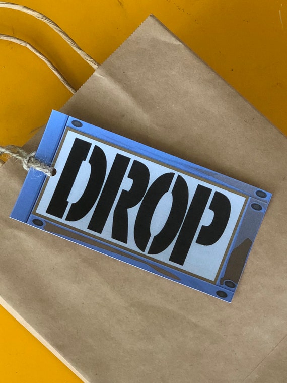 fortnite birthday party supply drop tag fortnite favor tag - drop fortnite printable