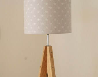 20cm, 30cm, 40cm Star Dove Grey Lampshade / Ceiling Shade for Gender-Neutral Nursery Room, Grey Nursery, Children's Room or Playroom