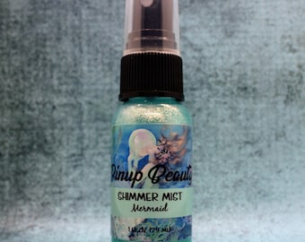 Mermaid Shimmer Mist, 1 oz, Moisturizing, Perfume, Fragrance, Body Spray, Seaside Scent, Pinup Beauty