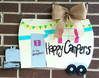 Happy Campers Door Hanger
