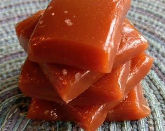 Salted whiskey caramels 1/4 pound