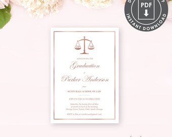 Law School Graduation Invitations 7