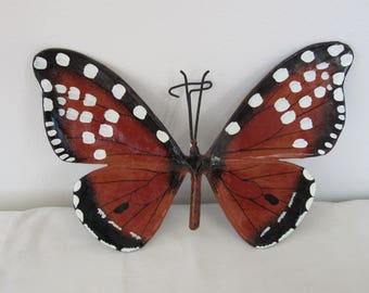 Vintage laquered paper butterfly