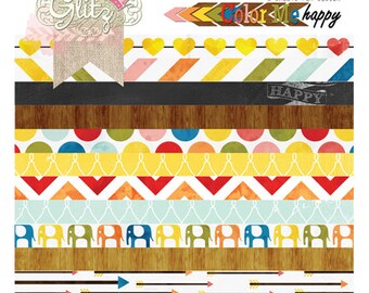 Glitz Design Color Me Happy 8x8 Paper Pad -- MSRP 10.00