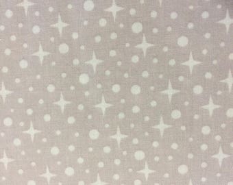 Rhoda Ruth Stars on Light Taupe by Elizabeth Hartman for Robert Kaufman Fabrics